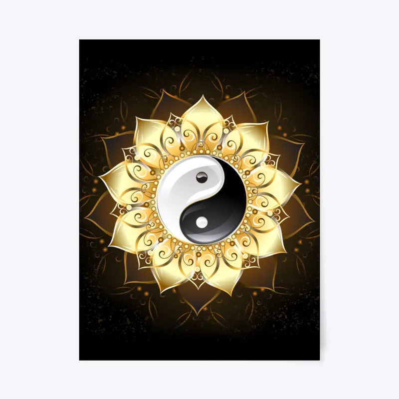 Golden Lotus Yin Yang 